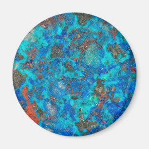 Blaue gemusterte Shattuckit Magnet