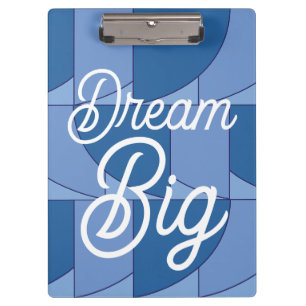 Blaue geometrische Abstrakte Kunst Klemmbrett