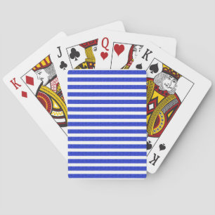 Blaue geometrische klassische Spielkarten im Chic-