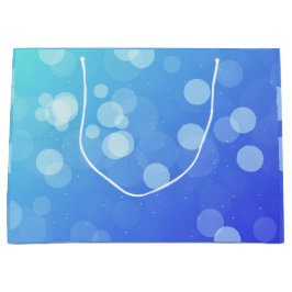 Blaue Geschenktasche mit weißen Seilgriffen Große Geschenktüte