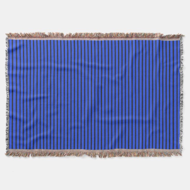 Blaue gestreifte Textur Decke (Vorderseite)