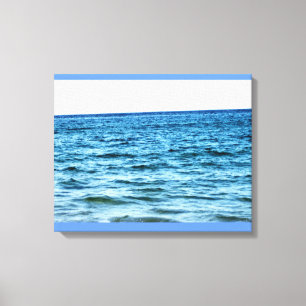 BLAUE GEWÄSSER LEINWANDDRUCK