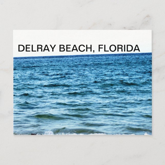 BLAUE GEWÄSSER POSTKARTE (Vorderseite)