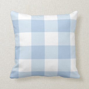 Blaue Gingham-Kissen Kissen