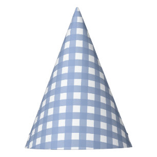 Blaue Gingham-Ruhe-blauer Entwurf Partyhütchen