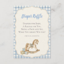 Blaue Gingham-Windel-Raffel