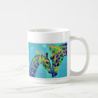 blaue Giraffen Kaffeetasse