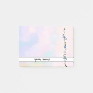 blaue Girlande Post-it Klebezettel