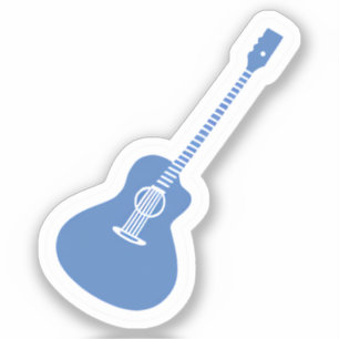 Blaue Gitarre Aufkleber