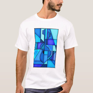 Blaue Gitarre T-Shirt