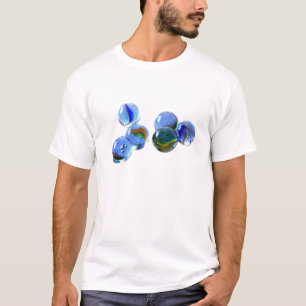 Blaue Glasbilder T-Shirt