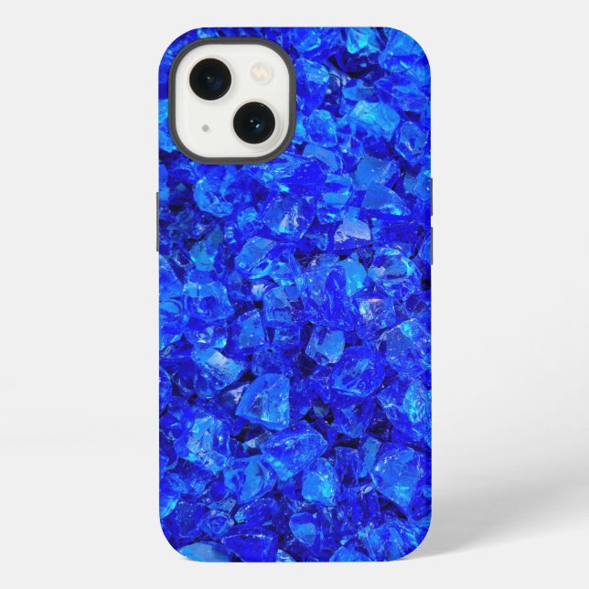 Blaue Glasfelsen iPhone Hülle (Rückseite)