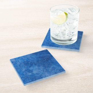 Blaue Glasuntersetzer Blue Effervescence