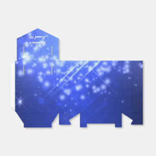 Blaue Glitzer Glam Club Stimmung Party Geschenkbox Geschenkschachtel