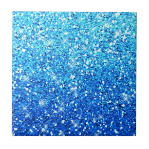 Blaue Glitzer Glitzern Textur Fliese