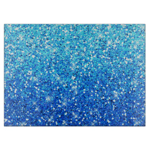 Blaue Glitzer Glitzern Textur Schneidebrett