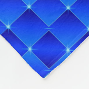 Blaue Glitzer-Pixel-Raster-Decke Fleecedecke
