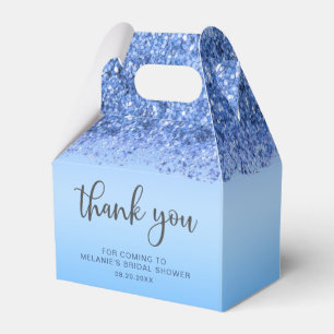 Blaue Glitzer-Sparkle-Dankeschön-Geschenkbox Geschenkschachtel
