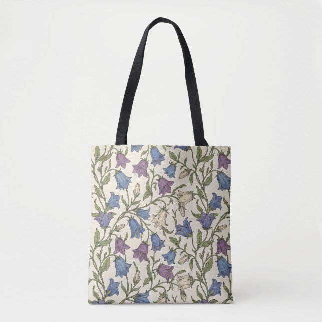 Blaue Glockenblumen-Muster - Ästhetische botanisch (Vorderseite)
