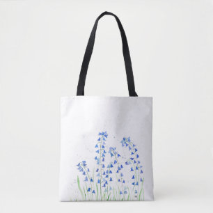 Blaue Glockenblumen-Tragetasche