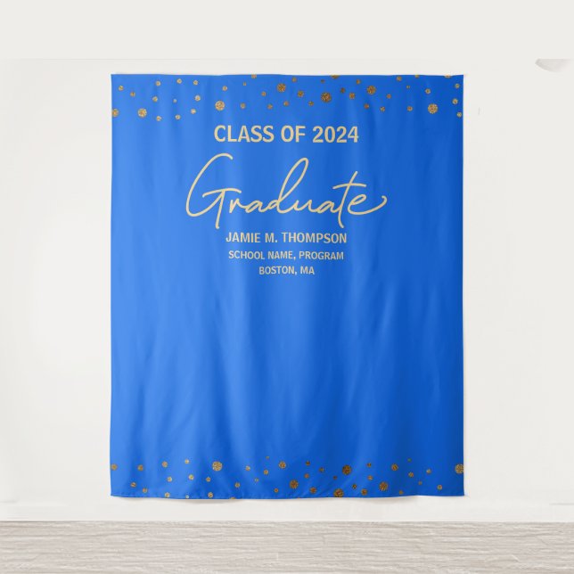 BLAUE Gold Class 2024 Abschluss Wandteppich (Vorderseite)