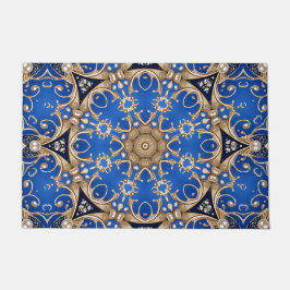 Blaue Gold Deko-Fußmatte Fußmatte