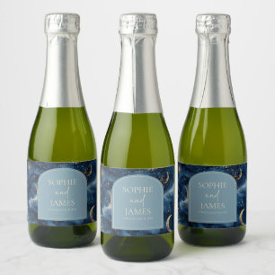 Blaue Gold Elegante Himmlische Sterne Hochzeit