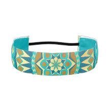Blaue Gold-Fantasy-Mandala