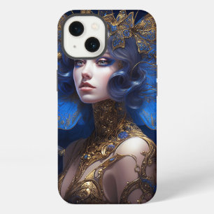 Blaue Gold Fee Fantasy Kunst iPhone 13 Hülle