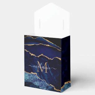 Blaue Gold Personalisierte Geschenkboxen Ihr Name Geschenkschachtel