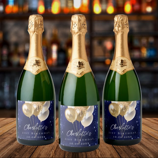 Blaue Goldballons des Glitzer (Von Creator hochgeladen)