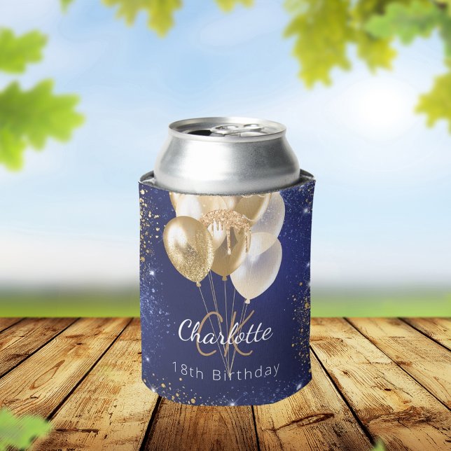 Blaue Goldballons Dosenkühler (Von Creator hochgeladen)