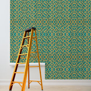 Blaue goldene Peel- und Stick-Tapete Tapete