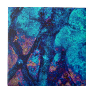 Blaue Goldfliese Fliese