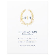 Blaue Goldmedaille-Kranz Hochzeitstag