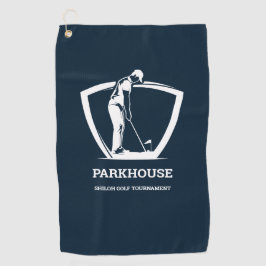 Blaue Golfers Namensturnier der Marine Golfhandtuch