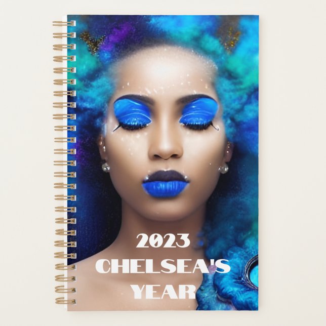 Blaue Göttin des Schönheitsplaners Planer (Vorderseite)