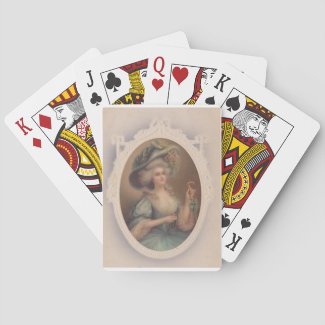 Blaue Gräfin Spielkarten (Rückseite)