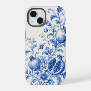 Blaue Granatapfel-Botanik-Handyhülle iPhone 15 Hülle