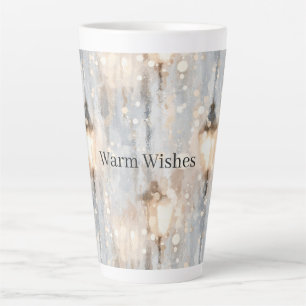 Blaue Graue Lichter Laterne Milchtasse