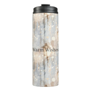 Blaue Graue Lichter Laterne Thermosbecher