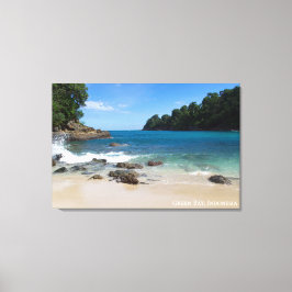 Blaue Green Bay Landschaft Reise Foto Indonesien Leinwanddruck