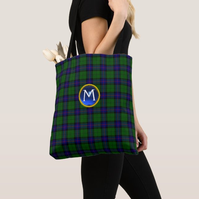 BLAUE GREEN SCOTTISH ARMSTRONG TARTAN GEM MONOGRAM (Von Nahem)