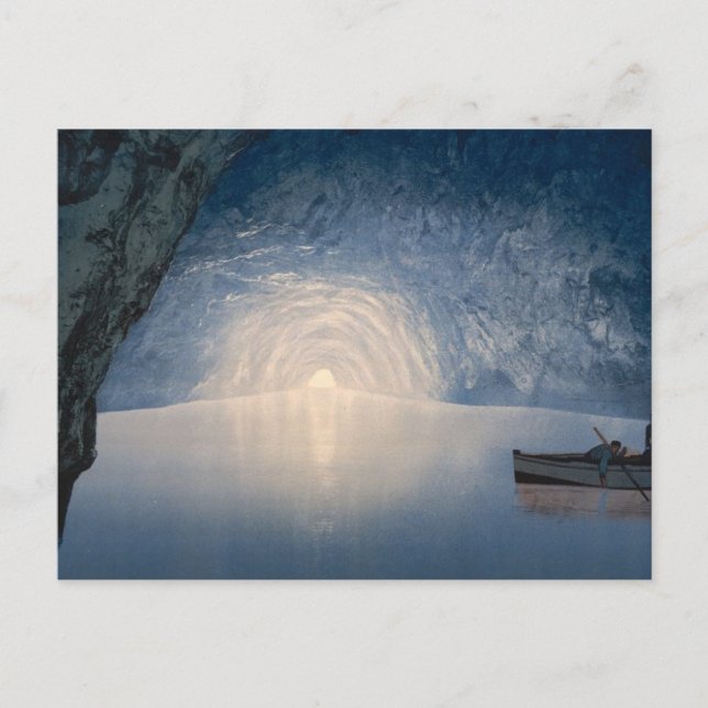 Blaue Grotte, Capri Postkarte (Vorderseite)