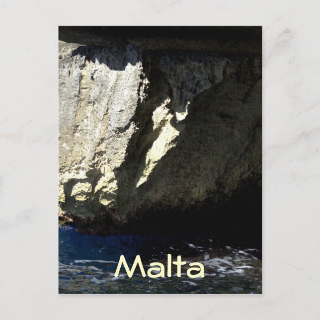 Blaue Grotte, Malta Postkarte (Vorderseite)