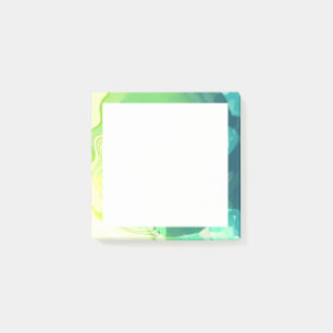 Blaue Grüne Abstrakte Ozeane Post-it Klebezettel