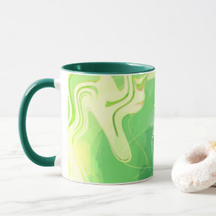 Blaue Grüne Abstrakte Ozeane Tasse