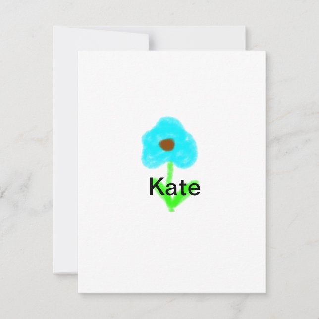 Blaue grüne Aquarellfarbe fügt dem Text einen eige (Vorderseite)