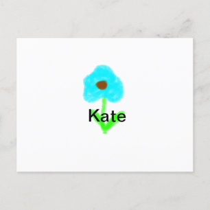 Blaue grüne Aquarellfarbe fügt dem Text einen eige Ankündigungspostkarte