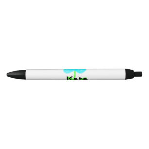 Blaue grüne Aquarellfarbe fügt dem Text einen eige Kugelschreiber